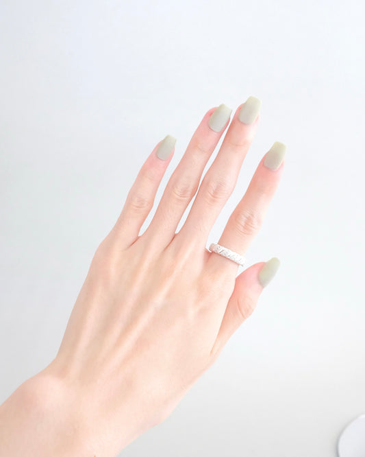 Short Coffin Cateye Matte Matcha Green Press On Nails