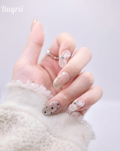 Short Oval Pink Diamond Princess Press On Nails