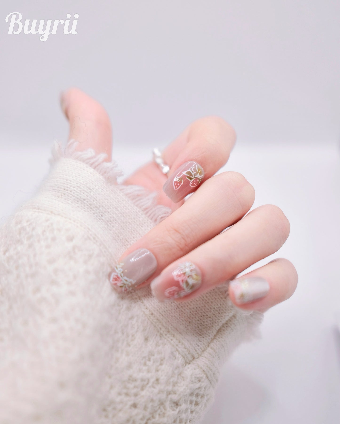 Short Coffin "Sailor Moon" & Pink Cherry Press On Nails